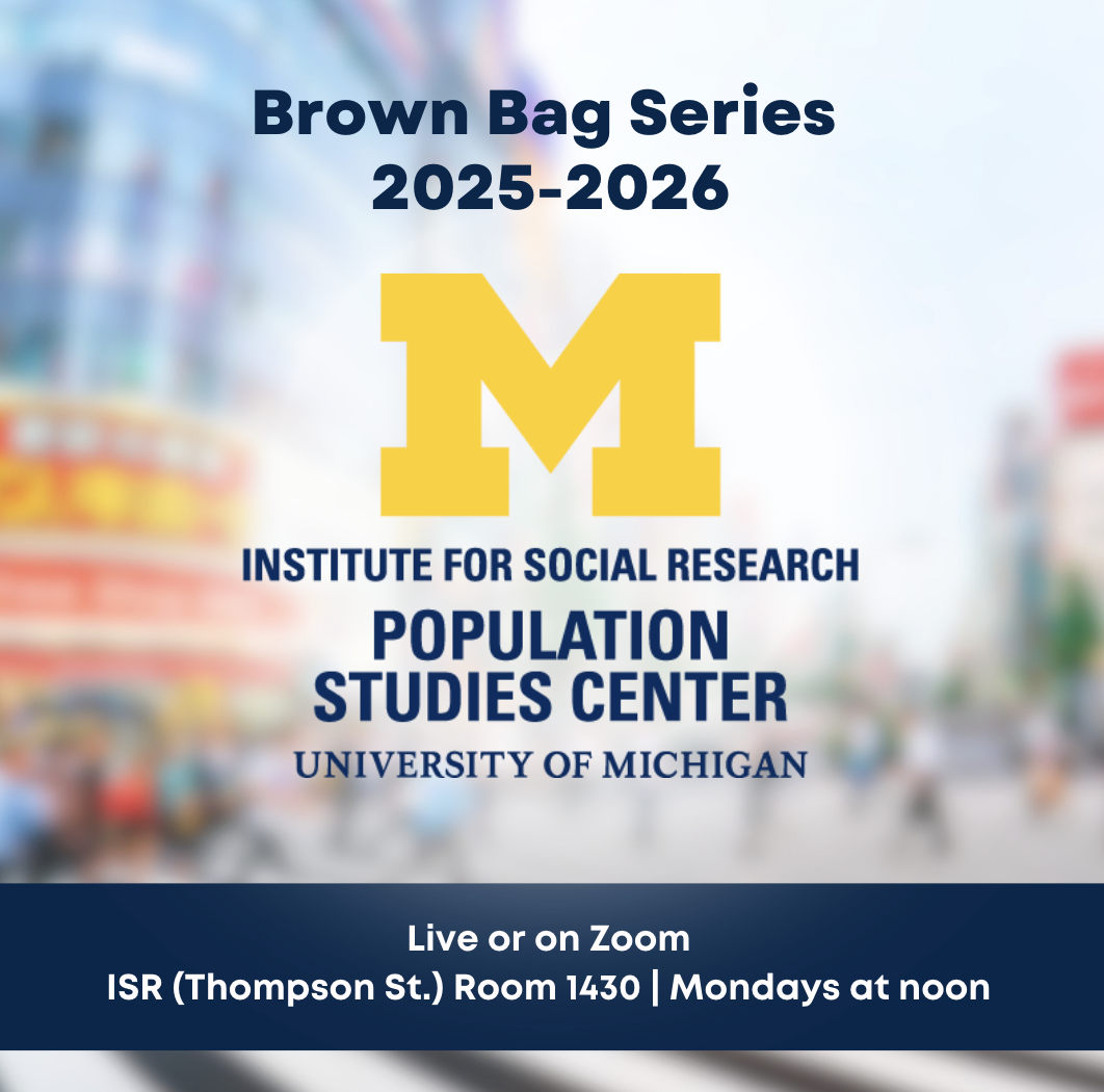 Brown Bag Series 2025-2026 PSC, Live or on Zoom